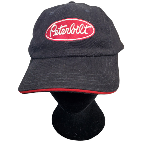 Peterbilt Class Pays Trucks Hat Cap‎ One Size Red Black 100% Cotton Snapback - Picture 1 of 14